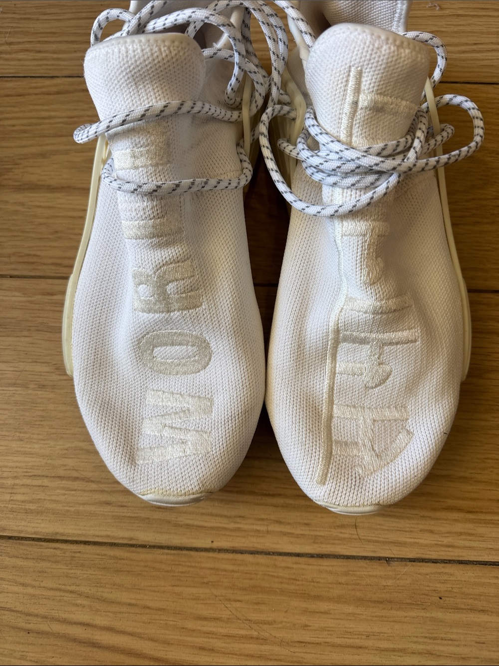 adidas Originals White Knit Lace-Up Women’s Sneakers